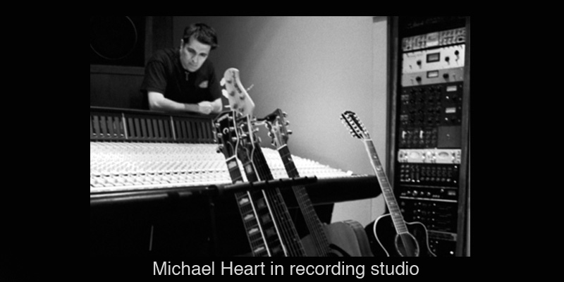 Michael Heart in recording studio